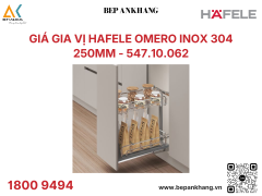 Giá Gia Vị Hafele Omero Inox 304 250mm - 547.10.062